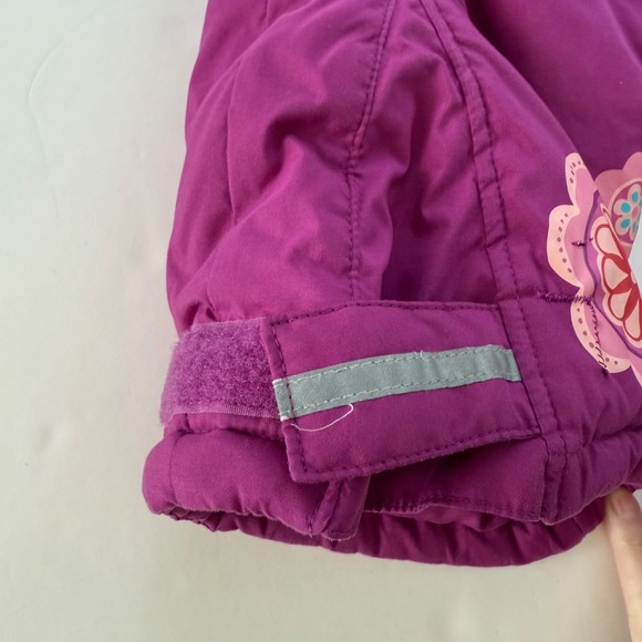 Hanna Andersson Girls Outdoor Quilted Snow Bibs Size 150 US 12 Pink Purple - Picture 7 of 8